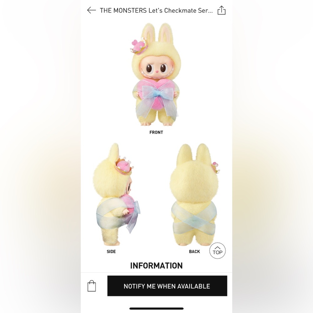 Labubu Let’s Checkmate QUEEN Vinyl Face Plush Pendant - Picture 10 of 11